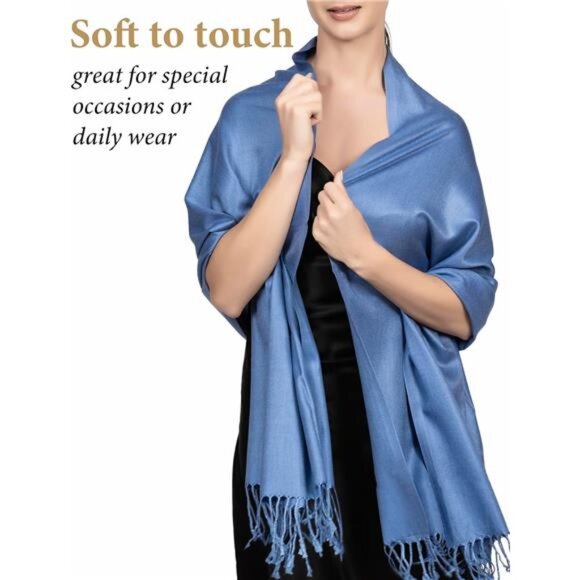 Pashmina Scarf for Women, Shawls and Wraps for Evening Dresses - Picture 2 of 7